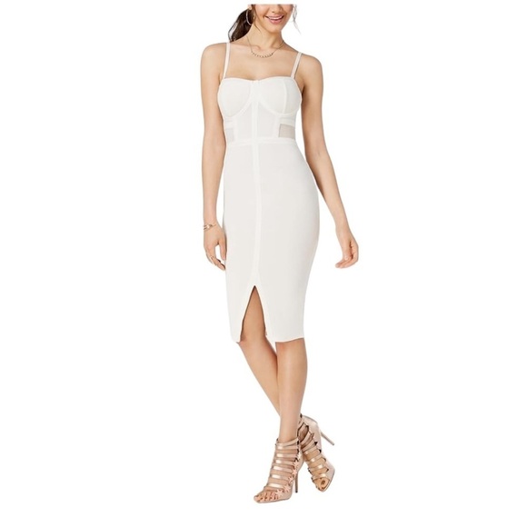 Material Girl Juniors Illusion Bodycon Dress Size Small - Picture 1 of 17